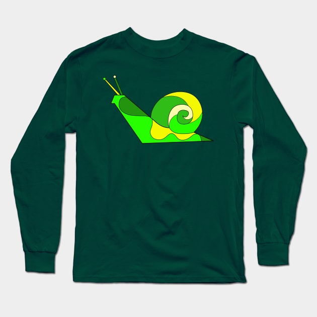 Citrus Snail Boy Brian Long Sleeve T-Shirt by VazMas Design